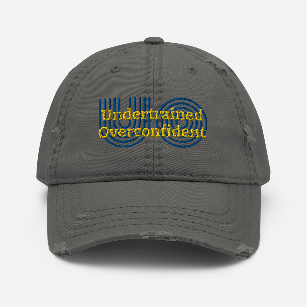 UO Embroidered Graphic Distressed Dad Hat