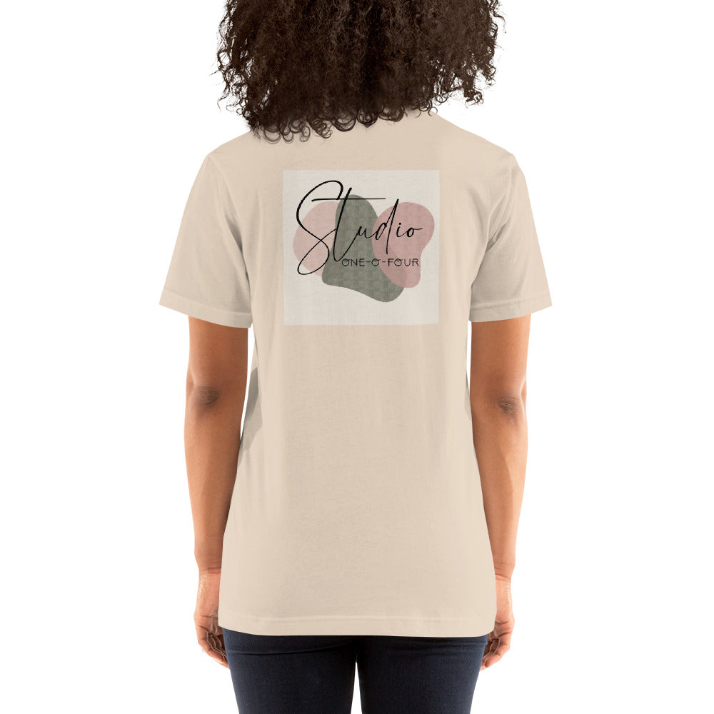 Studio 104 "Cuts before coffee". Short-Sleeve Unisex T-Shirt