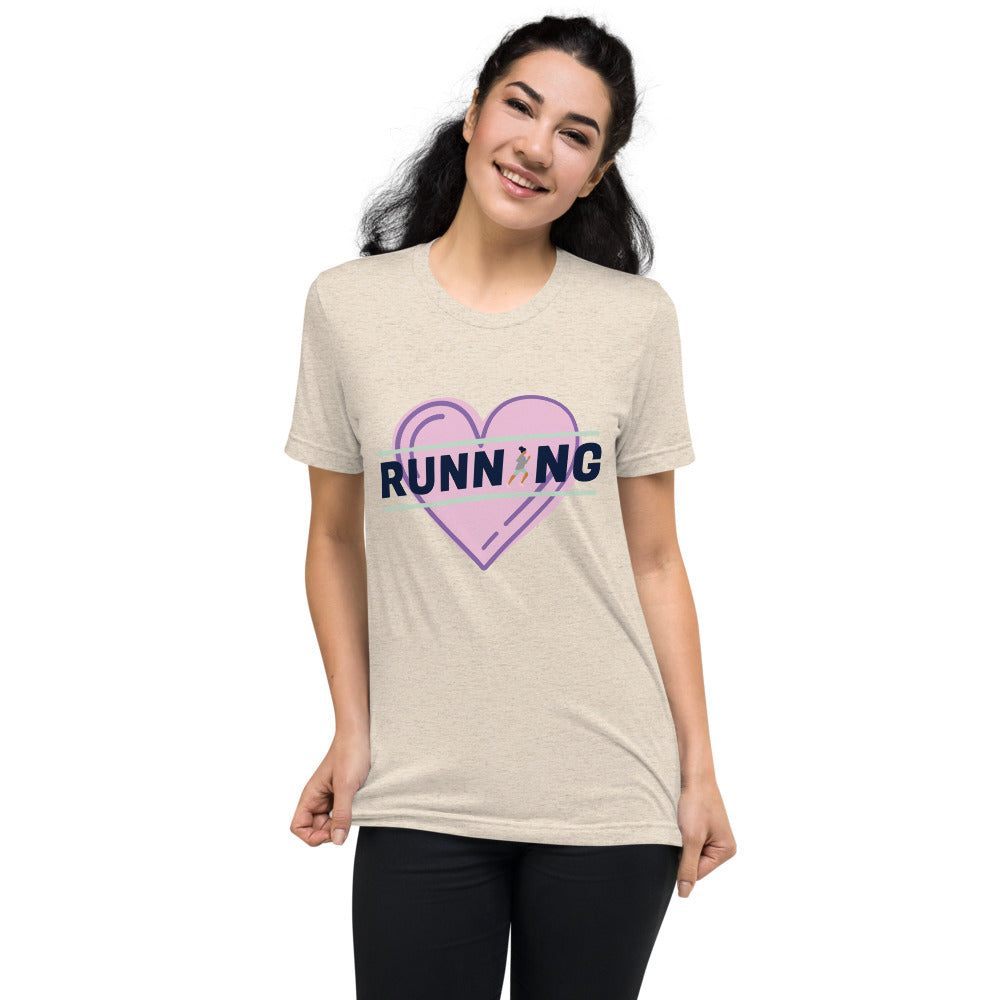Running Heart Graphic Short sleeve t-shirt