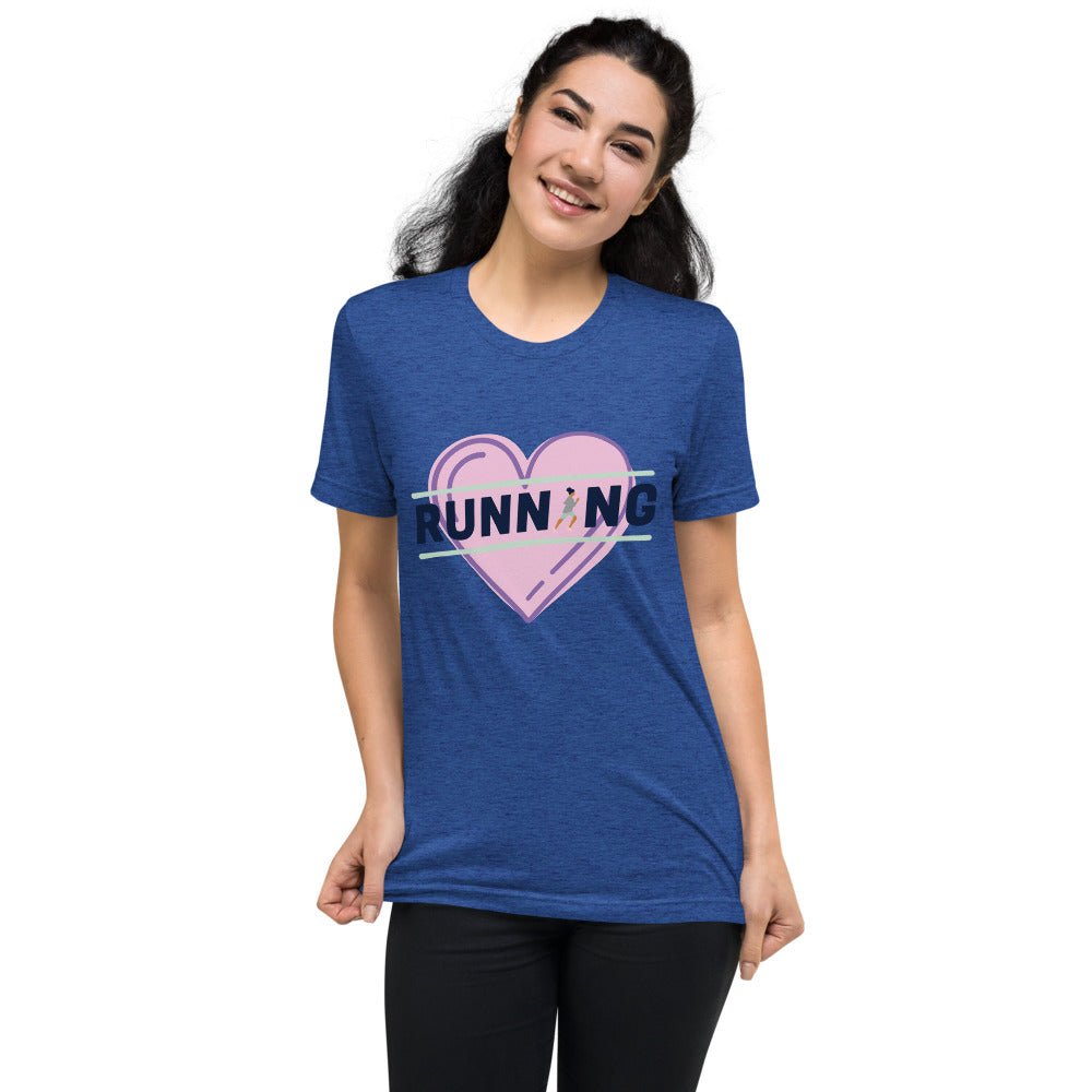 Running Heart Graphic Short sleeve t-shirt