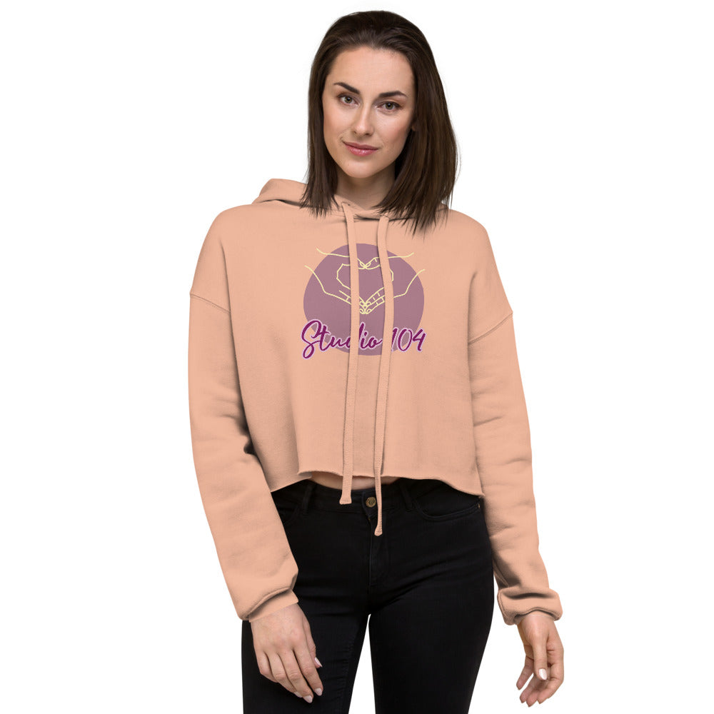Studio 104 Hands/Heart Crop Hoodie