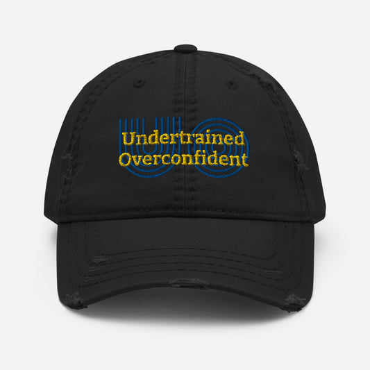 UO Embroidered Graphic Distressed Dad Hat