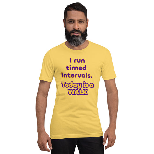 Timed Intervals Unisex t-shirt