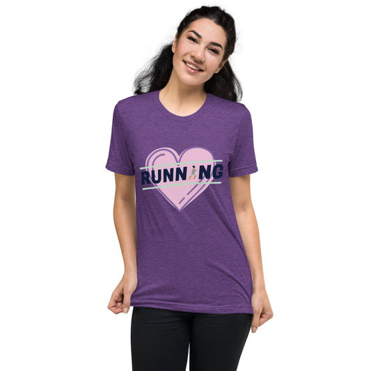 Running Heart Graphic Short sleeve t-shirt