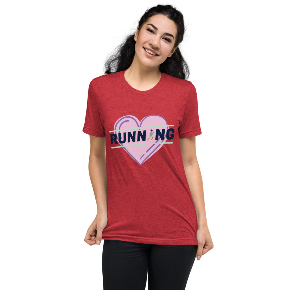 Running Short Sleeve T-Shirt - Boston Route | Red, AS, Unisex | Gone for A Run