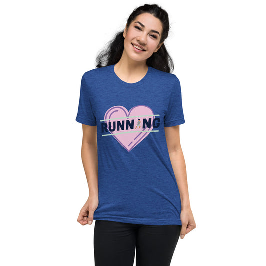 Running Heart Graphic Short sleeve t-shirt