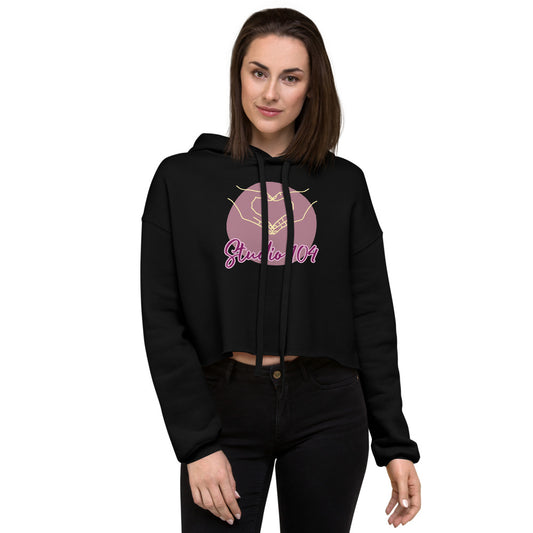 Studio 104 Hands/Heart Crop Hoodie