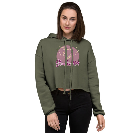 Studio 104 Hands/Heart Crop Hoodie